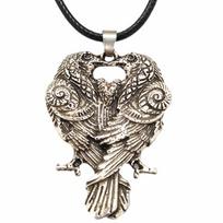 Norse Viking Odin Raven Amulet Necklace For Women Men Norse Jewelry Pendant Talisman gray