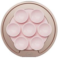 uniq Magnetic holder Coehl Luna with mirror and suction cup, pink