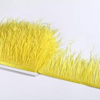 Stroiko plunksnų apdaila 8-10cm 10-15cm 10 metrų Kutai Balti Drabužiams Juostelė Sijonas Plumas Plunksnos Dekoracija Vestuvės Šventė 10-15CM geltona