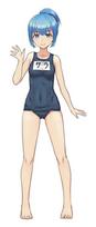 Hasegawa Egg Girls Collection Maiyuki Sara Unpainted Resin Kit SP499 1/12 No.19 (School Swimsuit)