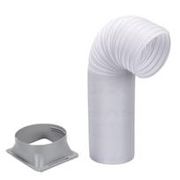 Portable   Conditioner Hose 5.9 Inch Diameter 2M Length   15 to 80 Inch Duct Kit with   Exhaust Adapter for Room Bedroom
