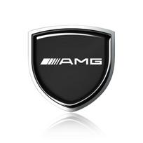 1 vnt. 3D metalinis automobilio durų skydo emblema automobilio kėbulo ženklelis lipdukas Mercedes Benz W247 W212 W213 W205 AMG W177 V177 W176 GLA GLC X253 W166 AMG juoda