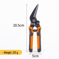 Industrial Bent Nose Tin Snips for Metal Sheet Cutting and Duct Installation 20.5*5cm Bent Metal Snips Wholesale gray