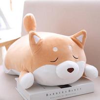 36/55 Cute Fat Shiba Inu Dog Plush Toy Stuffed Soft Kawaii Animal Cartoon Pillow Lovely Gift For Kids Baby Children Good Quality 36cm beige