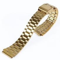 Vintažinė metalinė laikrodžio apyrankė Casio SGW400 F91W F84 F105/108/A158/168 AE1200/1300, aukštos kokybės 18 mm nerūdijančio plieno apyrankė 20mm beige