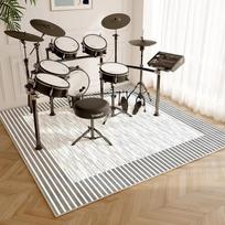 Būgnų kilimėlis Garso izoliacija Neslystantis grindų kilimėlis Namų muzikos instrumentai Fortepijonas Smūgius sugeriantis pėdos kilimėlis Lengvas prabangus Darbo kambario Miegamojo kilimas 80cm x 120cm