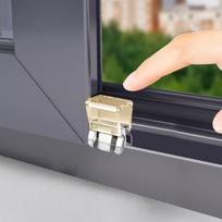 10 vienetų tvirtas stumdomojo lango užraktas, tinklelio tvirtinimo spaustukas, lango bėgelio tvirtinimo saugos spaustukas, tinklelio lango ir durų saugos kamštis black
