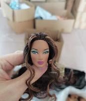 Vintage Rare Limited Collection Dasha Jett Poppy Parker Elise 1/6 FR Fashion Royalty Integrity MZ Heads Make Up Practice Heads (as the picture-47250-)-