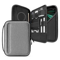 Hard Shell IPad Case 12.9-inch 13-inch Pro With Shockproof Protection Charger Compartment Urban Minimalist Design 12.9-13 expanded version fits charger pilka