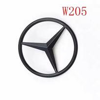 3D ABS Juodos C43 raidės BITURBO 4MATIC ženklelis Automobilio lipdukas Mercedes Benz galinei žvaigždei BITrunk AMG emblema AMG W205 W206 C205 BA162Y black