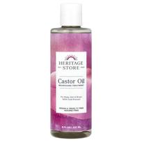 Heritage Store, The Palma Christi, Castor Oil, 8 fl oz (240 ml) pink