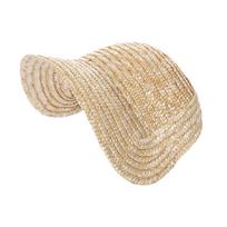 Victorian Bonnet Hat Base Craft Kits Tea Party Straw Hat for Crafting Project Bridal Church Event Costume Accessories 3 beige