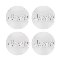 55mm 64mm Automobilio rato stebulės dangtelis 4 vnt. Jeep Renegade Wrangler JK JL Grand Cherokee Compass Gladiator Padangų ratlankio dangtelis white