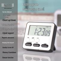 Silent Multifunctional Timer: Student & Kitchen Alarm Clock white