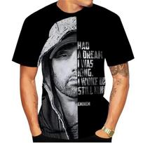 Raperio EMINEM 3D spausdinti Hip-hop marškinėliai Vyriški Moteriški Drabužiai Marškinėliai Harajuku Mada Laisvalaikio Trumpomis Rankovėmis Hip-hop Marškinėliai y2k Viršūnės L gray