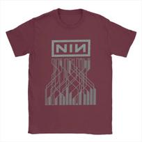Nine Inch Nails NIN Marškinėliai Vyrams Medvilniniai Juokingi Marškinėliai Apvalia Iškirpte Marškinėliai Trumpomis Rankovėmis Viršūnės Didelis Dydis XXXXXL bordinė