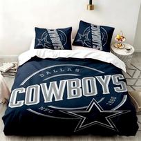 Dallas Cowboys 3pc set Perfect for bedroom use Comfortable bedding set includes a duvet cover and two pillowcases Ideal birthday or Christmas gift 135cmx200cm black