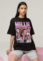 Millie Bobby Brown Fan T shirt Summer Men's and Women's Loose and Breathable T shirt Top 100 black