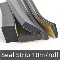New Self Adhesive Sponge Seal Strip Thicken Black EPDM Rubber Single Sided Adhesive Soundproof Foam Anti-collision Seal Gasket 2mm x 10mm x 10m red