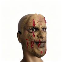Halloween creepy bloody ghost face mask One size fits all adults raudona