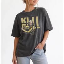 Retro 'Kill Bill' T shirt for Women, Unisex, Summer New Casual Fashion T shirt 130 black