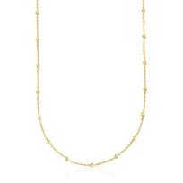 tous TOUS 18K Plated Silver Interspersed Choker Necklace / Chain / 111902670 FREE