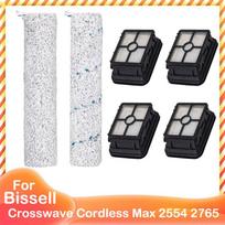 Main Brush HEPA Filter For Bissell Crosswave Cordless Max 2554 2554A 2590 2596 2596B 2596M 2765 2765F 2765Z 2765E 2765N 2767Z gray