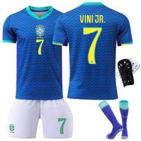 2425 Away Football Uniform No.10 Neymar 7 9 Adult Children's Jersey Soccer Kit 2XL