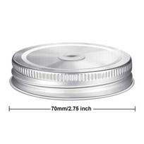 Jar Lids Reusable LeakProof Seal Canning Jars Lid With Straw Hole sidabras