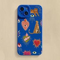 Gėlėtas leopardo akių telefono dėklas Samsung Galaxy S25 S24 S23 S22 S21 Ultra Plus FE A16 A06 A26 A54 A32 A33 A56 Silikoninis dangtelis For Samsung A33 5G
