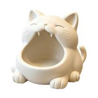 Yousheng Key Storage Box, Big-Mouthed Cat Design Key Holder, Large Opening Key Organizer for Keys Jewelry balta