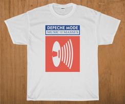 Depeche Mode Music for the Masses Tour Concert T-Shirt Size S to 2XL Unisex T-Shirt M red