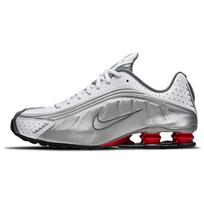 Nike Shox R4 Metalinis Sidabrinis Kometinė Raudona 2018 Sportbačiai BV1111-100 42.5 gray