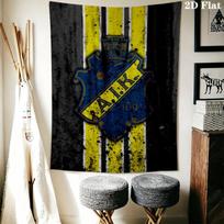 AIK Wall Tapestry Aesthetic Wall Hanging Printed Fabric Blanket Decorative Tapestries for Bedroom Living Room Home Decor 100cm x 150cm black