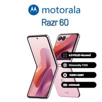 Motorola Moto Razr 60 išmanusis telefonas palaiko Nano-SIM+eSIM, visiškai naujas 256GB rožinė