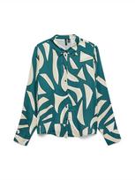 VERO MODA Palaidinė 'VMCINDY REGINA' glaisto spalva / nefrito spalva / juoda / balta