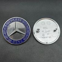 Benz amg 3D Mercedes-Benz Star Hood Emblem 57mm with 2 Pins Front Bonnet Badge for GLA CLA CLS A45 C63 Car Accessory gray