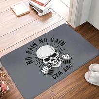 Powerhouse Gym Fitness Motivation Doormat for Home Gym Entrance Non Slip Floor Mat Indoor Outdoor Use Home Decor Entrance Rug 60cm x 90cm
