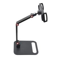 Heavy Duty Portable Monitor Stand Mount For Devices 360°Rotation Adjustment Height Aluminum Construction Holder 1 black
