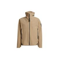 Men's adidas Myshelter Jkt Outdoor Sports Rainproof Loose Hooded Logo Khaki Jacket GT6574 XXL beige
