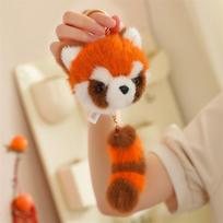 Animal Red Panda Plush Keyring Cartoon Red Panda Plushies Pendant  Backpack Decor red panda multi