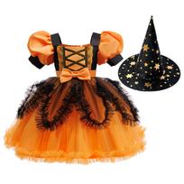 Helovino Vaikų Moliūgo Kostiumas Mergaičių Ragana Cosplay Šventės Pasirodymo Kostiumas 8629 Mažosios Mergaitės Mėgstamiausia Suknelė Suknelės 150cm black