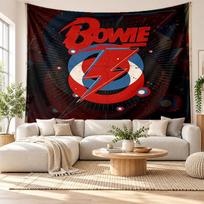 David Bowie Wall Tapestry, Soft Fabric Wall Hanging, Decorative Backdrop For Bedroom Home Wall Art 100cmx150cm red