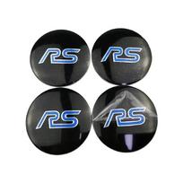 for Ford 56MM Car Decals Wheel Rims Center Hub Stickers Kuga Fusion Shelby ST RS Focus 2 3 Fiesta Edge Ecosport Explorer Mondeo black