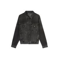 Palm Angels logo-print denim jacket PMYE006C99DEN0011001 L black