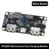 IP5328P dvigubas USB 18650 akumuliatoriaus įkroviklio lobis Tpye-c nuo 3,7 V iki 5 V 9 V 12 V Padidinkite greito greitojo įkroviklio grandinės plokštės QC2.0 QC3.0 1pcs juoda