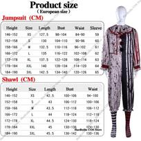 New Terrifier Art Clown Joker Cosplay Costume Mask Socks Men Jumpsuit Women Role Play Horror Dress Suit Halloween Carnival Party XXL balta
