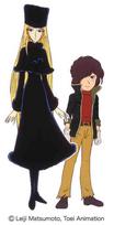 Hasegawa Creator Works Series Galaxy Express 999 Maetel Hoshino Tetsuro Scale Unpainted Resin Kit 64789 & 1/20 black