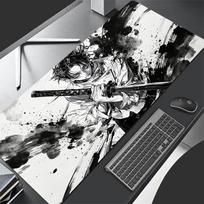Cool ESports Mouse Pad Professional Gamer Keyboard Mat JJujutsu Kaisen Anime Desk Mat Non Slip Gaming Mousepad Large Carpet 800x300x2mm gray