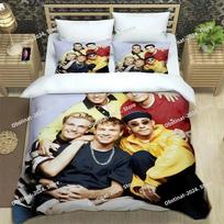 3D BSB band backstreet boys Bedding Set Duvet Cover Full Queen King Size Pillowcase Bed Printed Aldult Kid Bedroom Single Twin 70x133cm 2pcs white